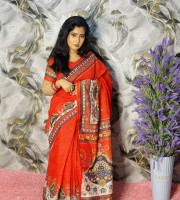 Semi Moslin Silk saree TS-5074