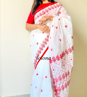 Halfsilk Embroidery Saree Em-131