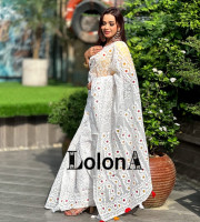 Halfsilk Sharee with Blouse = HS-2009