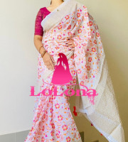 Halfsilk Sharee with Blouse = HS-4309